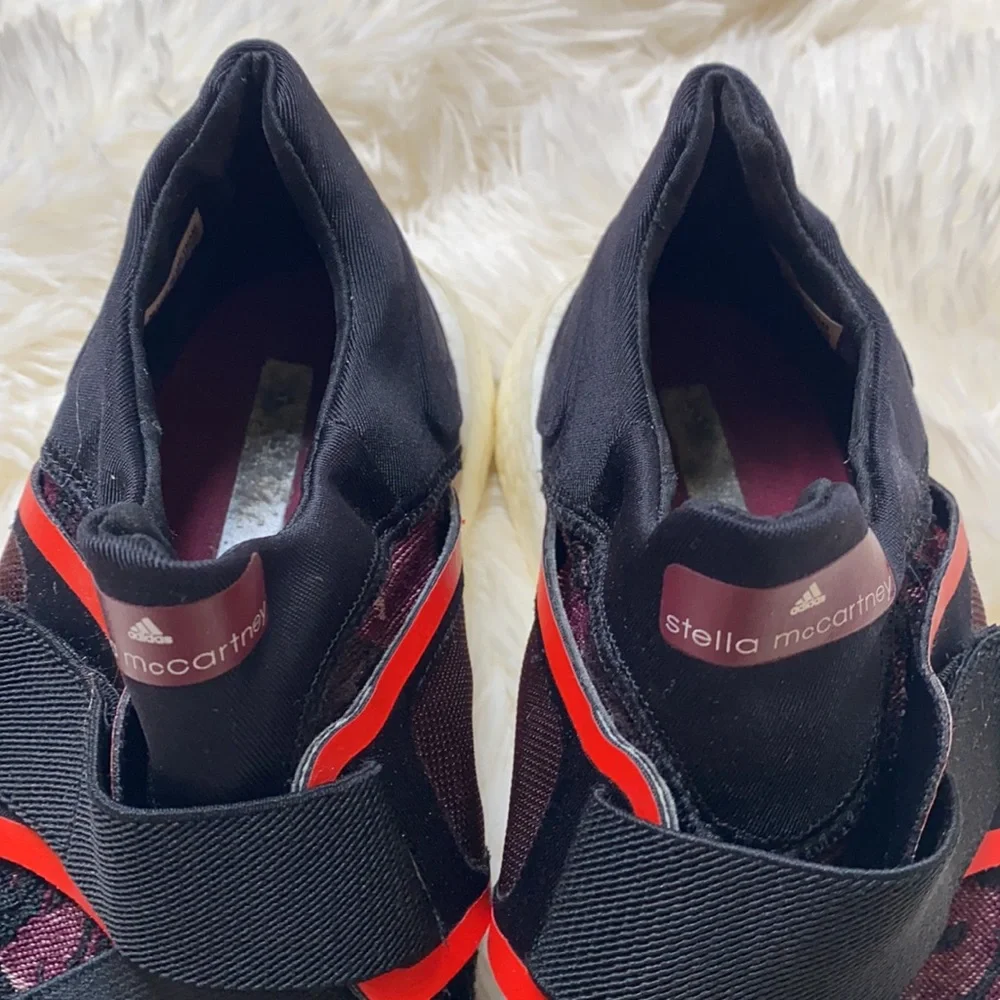 Adidas by Stella McCartney Black Red Purple Tennis Shoes Size 7.5